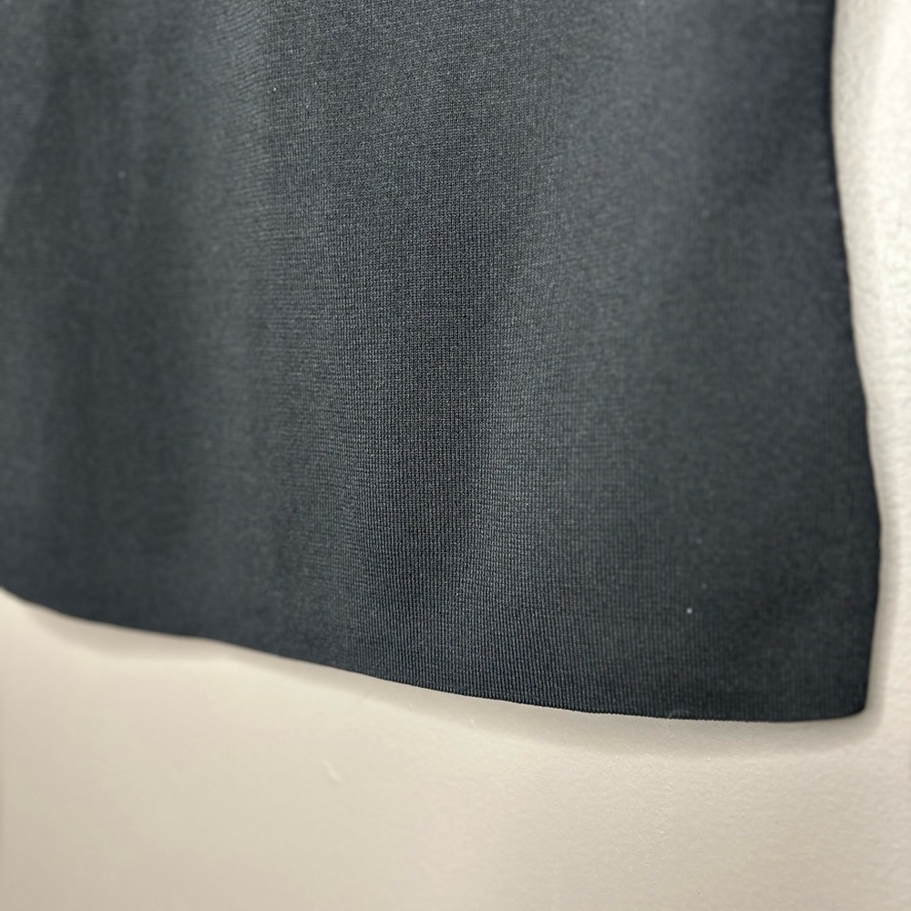 Milly Black Sheer mock neck long Sleeve Top size s - Picture 3 of 15